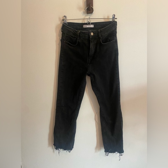 Zara Jeans Zara Cropped Jeans High Waisted Poshmark